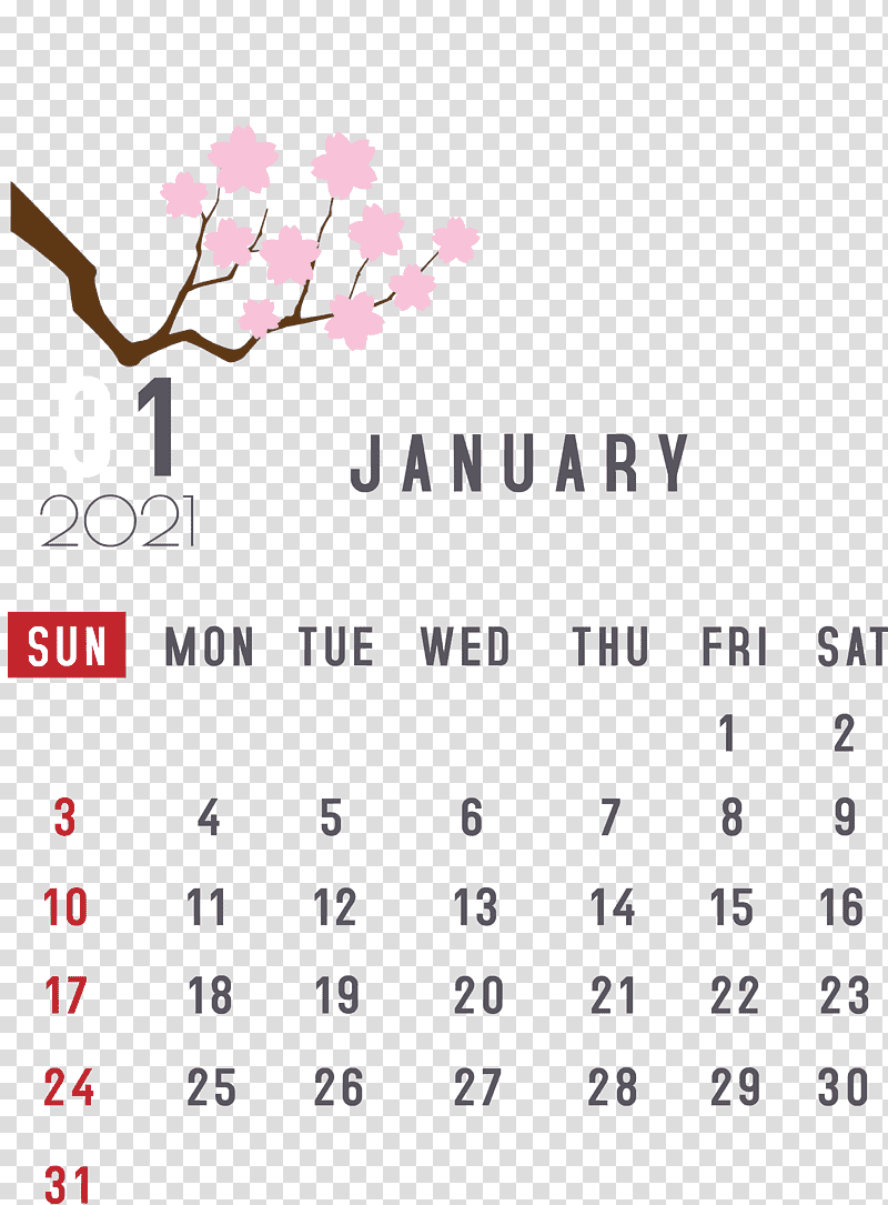 January 2021 Printable Calendar January Calendar, 2021 calendar, Nexus S, Calendar System, Line, Meter, Petal transparent background PNG clipart