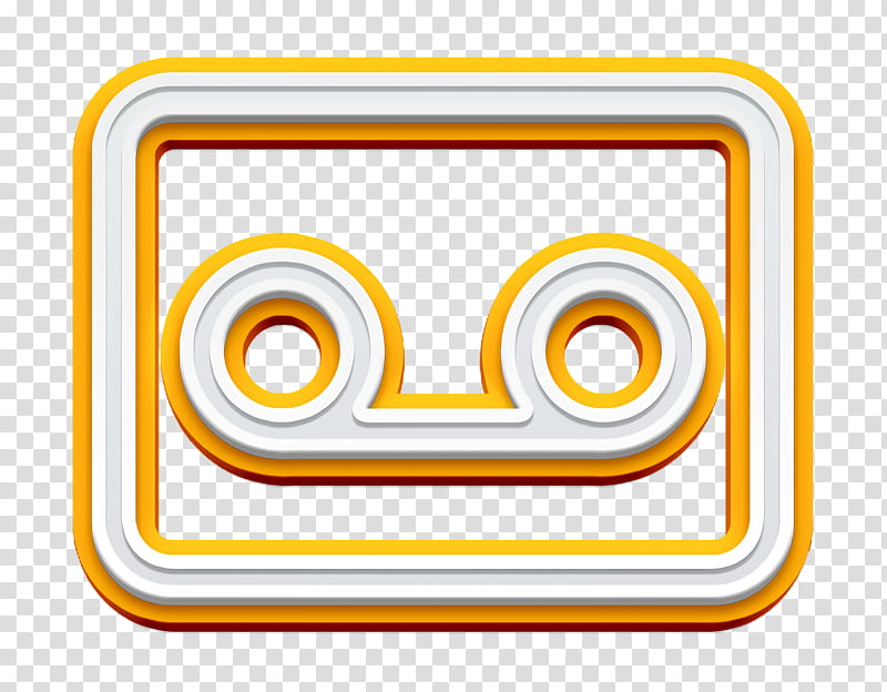 Email icon Voice message icon Voicemail icon, Yellow, Meter, Line, Area transparent background PNG clipart