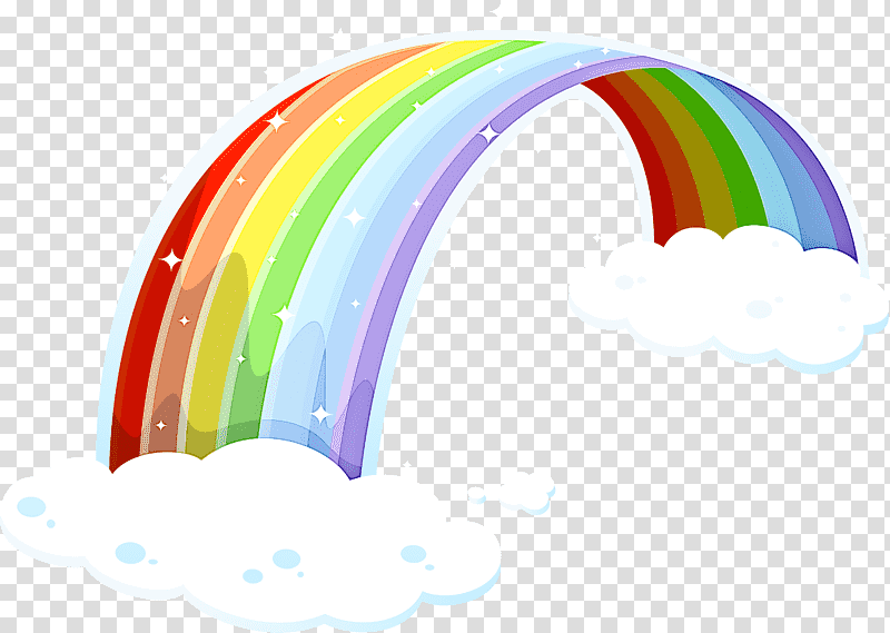 Rainbow, Sky, Cartoon, Cloud Iridescence, Orange transparent background PNG clipart