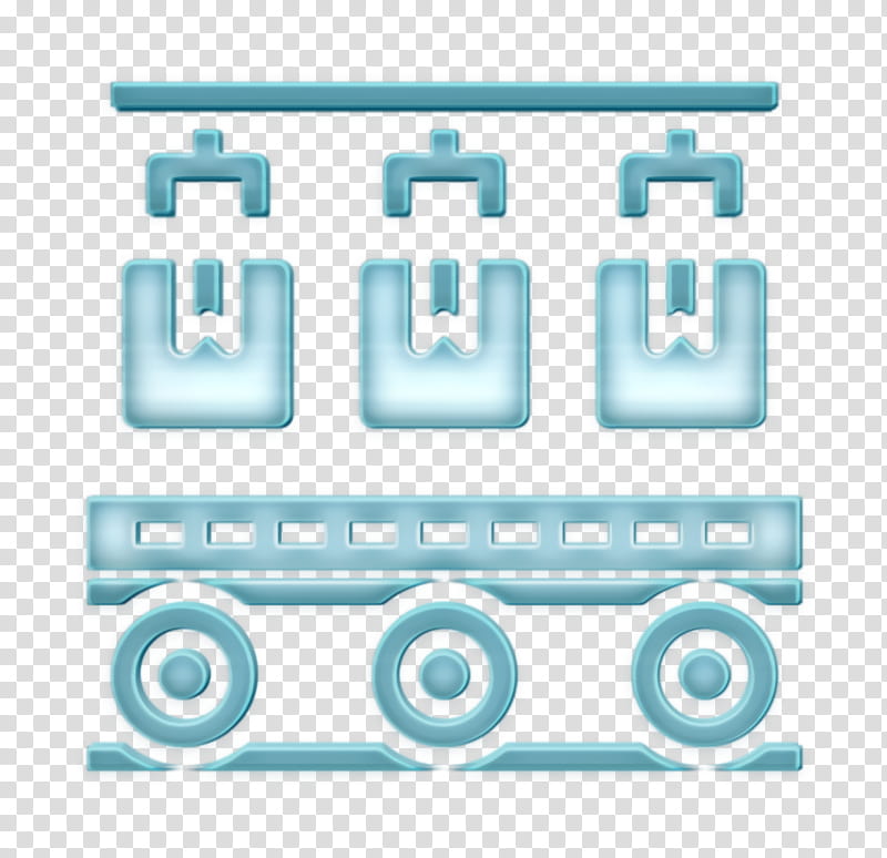 Shipping icon Conveyor icon, Text, Line transparent background PNG clipart