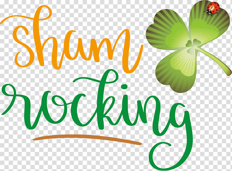 Sham Rocking Patricks Day Saint Patrick, Flower, Logo, Plant Stem, Leaf, Green, Text transparent background PNG clipart