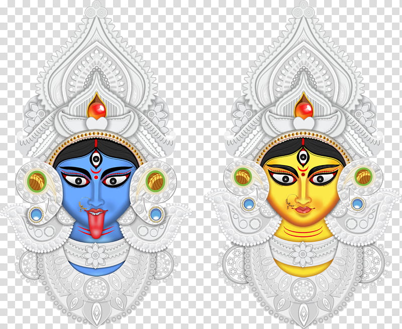 Durga Puja, Kali, Cartoon, Drawing, Kali Puja, Diwali transparent background PNG clipart