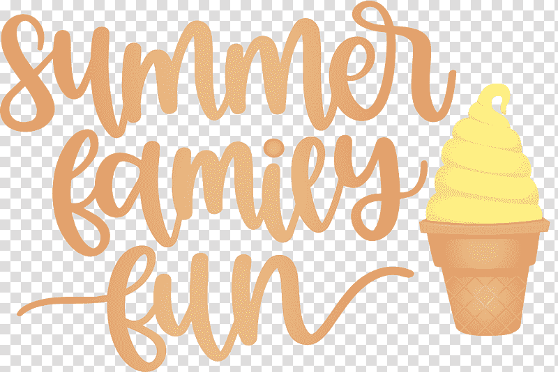 Summer Family Fun Summer, Summer
, Ice Cream Cone, Dairy Product, Logo, Yellow, Meter transparent background PNG clipart
