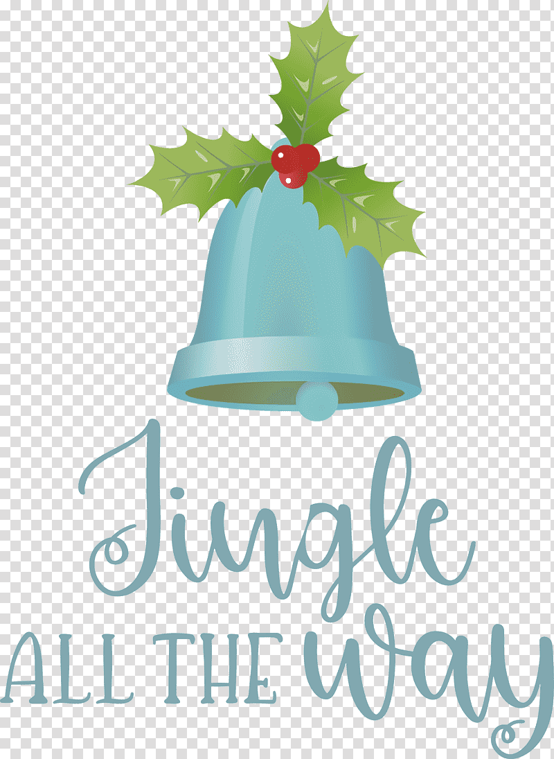 Jingle All The Way Jingle Christmas, Christmas , Christmas Tree, Holiday Ornament, Christmas Ornament, Logo, Christmas Day transparent background PNG clipart