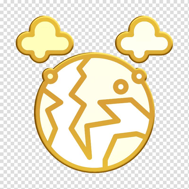 Pollution icon Earth icon Power Energy icon, Gold, Logo, Cartoon, Circle, Yellow, Symbol transparent background PNG clipart