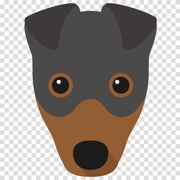 cartoon nose dog snout chihuahua, Cartoon, Miniature Pinscher, Puppy transparent background PNG clipart