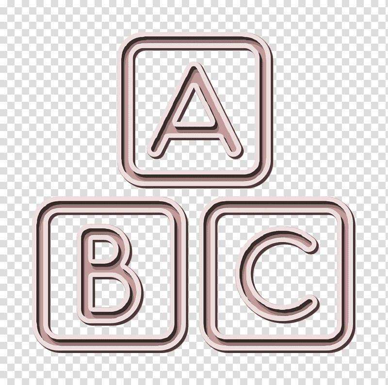 ABC squares icon Abc icon education icon, Baby Pack 1 Icon, Logo, Cube, Number, Infant, Letter transparent background PNG clipart