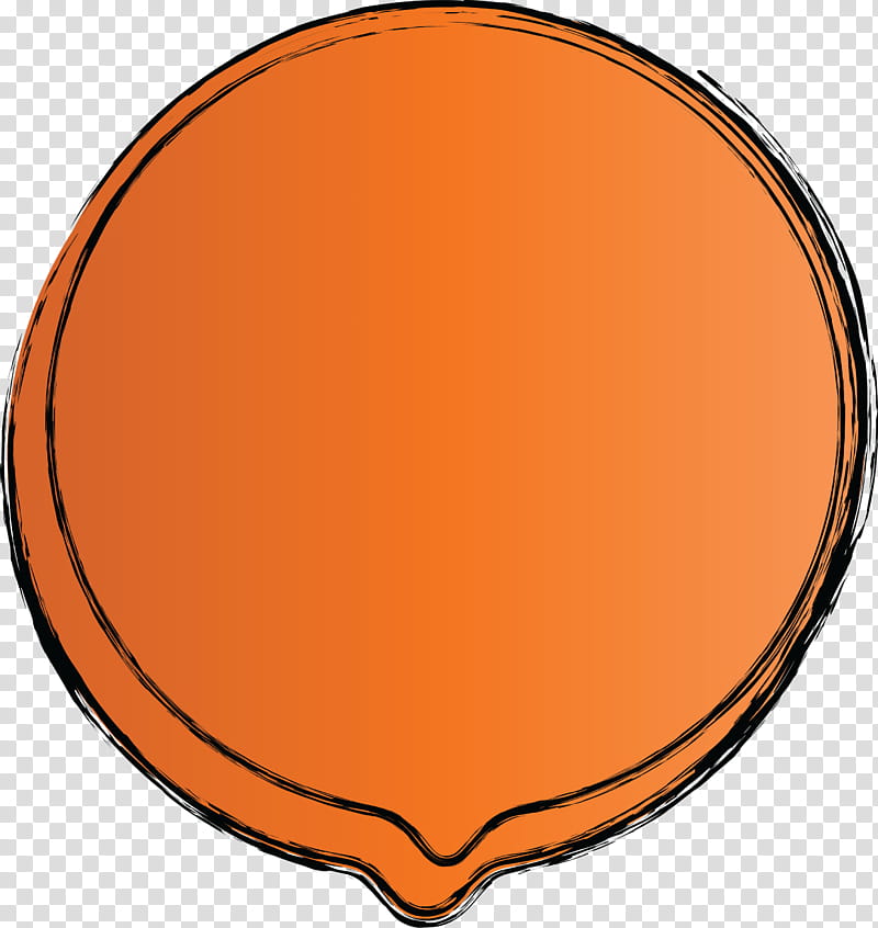 thought bubble Speech balloon, Orange, Yellow, Peach, Circle transparent background PNG clipart