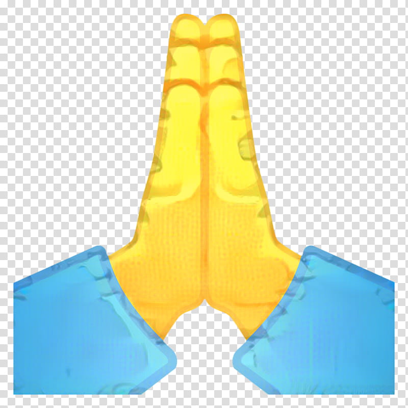 Emoji High Five, Praying Hands, Drawing, Silhouette, Yellow, Aqua, Plastic transparent background PNG clipart