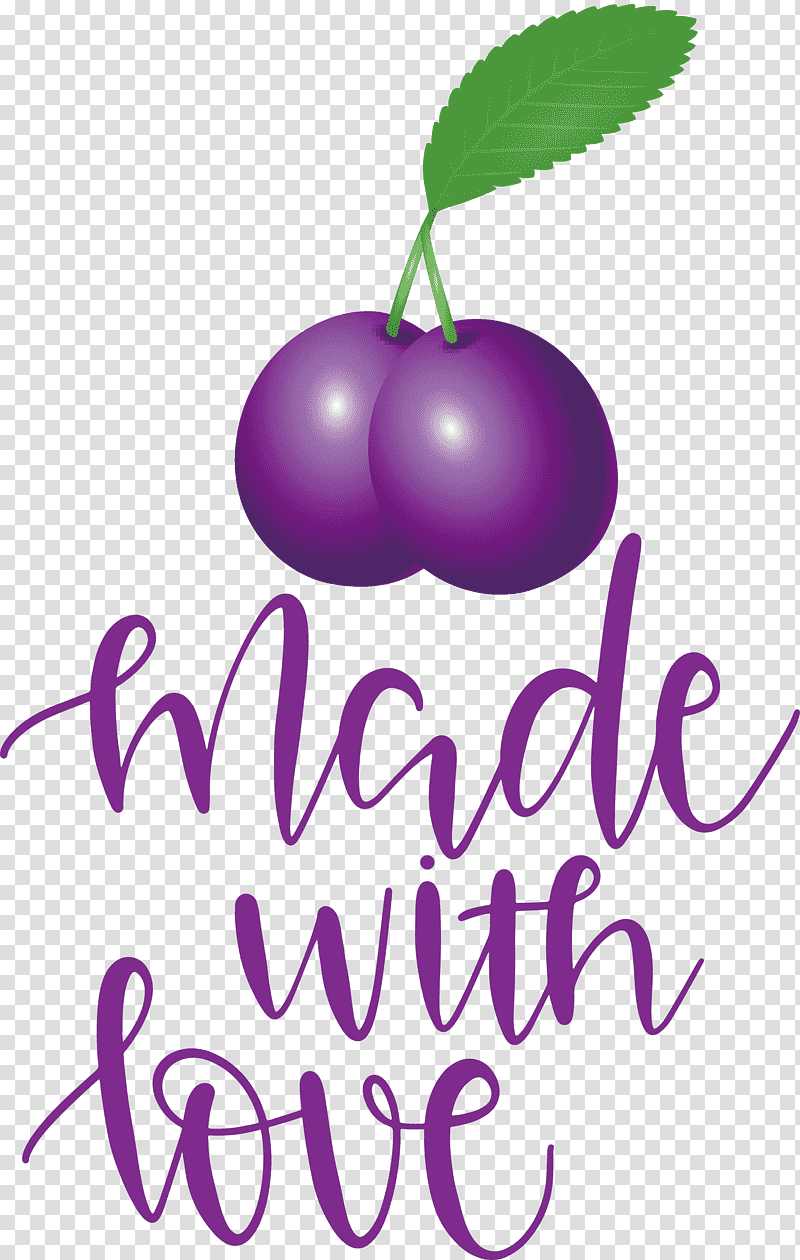 Made With Love Food Kitchen, Logo, Lilac M, Line, Meter, Fruit, Flower transparent background PNG clipart