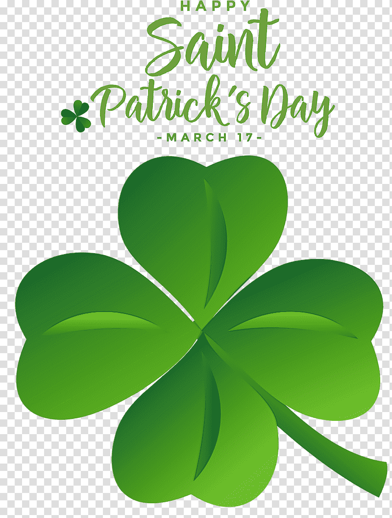 St Patricks Day Saint Patrick Happy Patricks Day, Shamrock, Leaf, Fourleaf Clover, Petal, Meter, Green transparent background PNG clipart