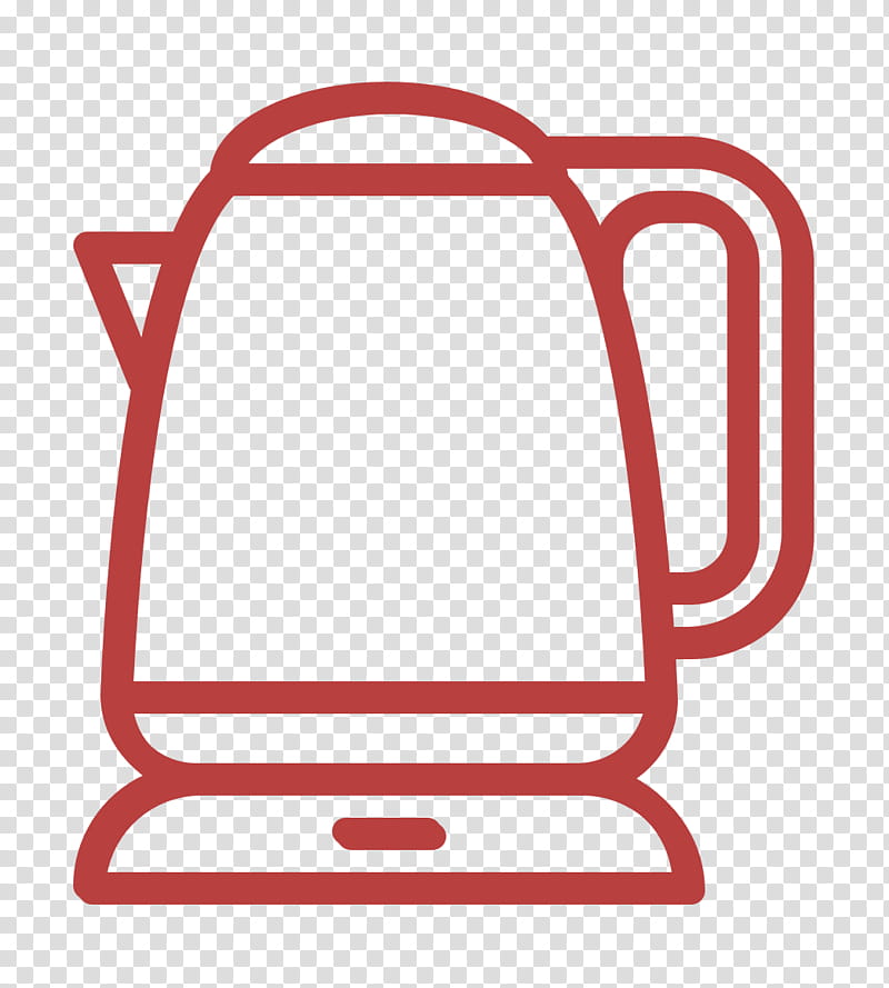 Electric kettle icon Household appliances icon, Refrigerator, Room, Home Appliance, Furniture, Minibar, Coffeemaker, Air Conditioning transparent background PNG clipart