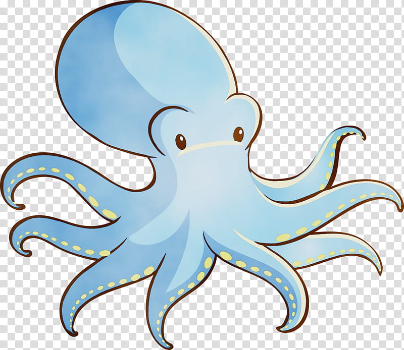 octopus giant pacific octopus aqua octopus, Watercolor Octopus, Paint, Wet Ink, Cartoon transparent background PNG clipart