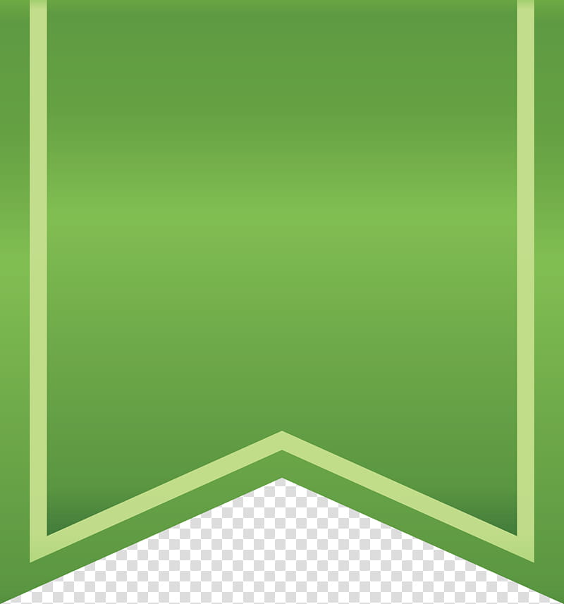 Bookmark Ribbon, Green, Line, Rectangle, Display Board, Square transparent background PNG clipart