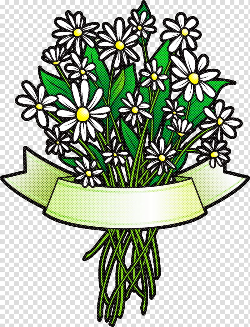 Flower Bouquet Flower Bunch Ribbon, Line Art, Plant, Wildflower, Coloring Book transparent background PNG clipart