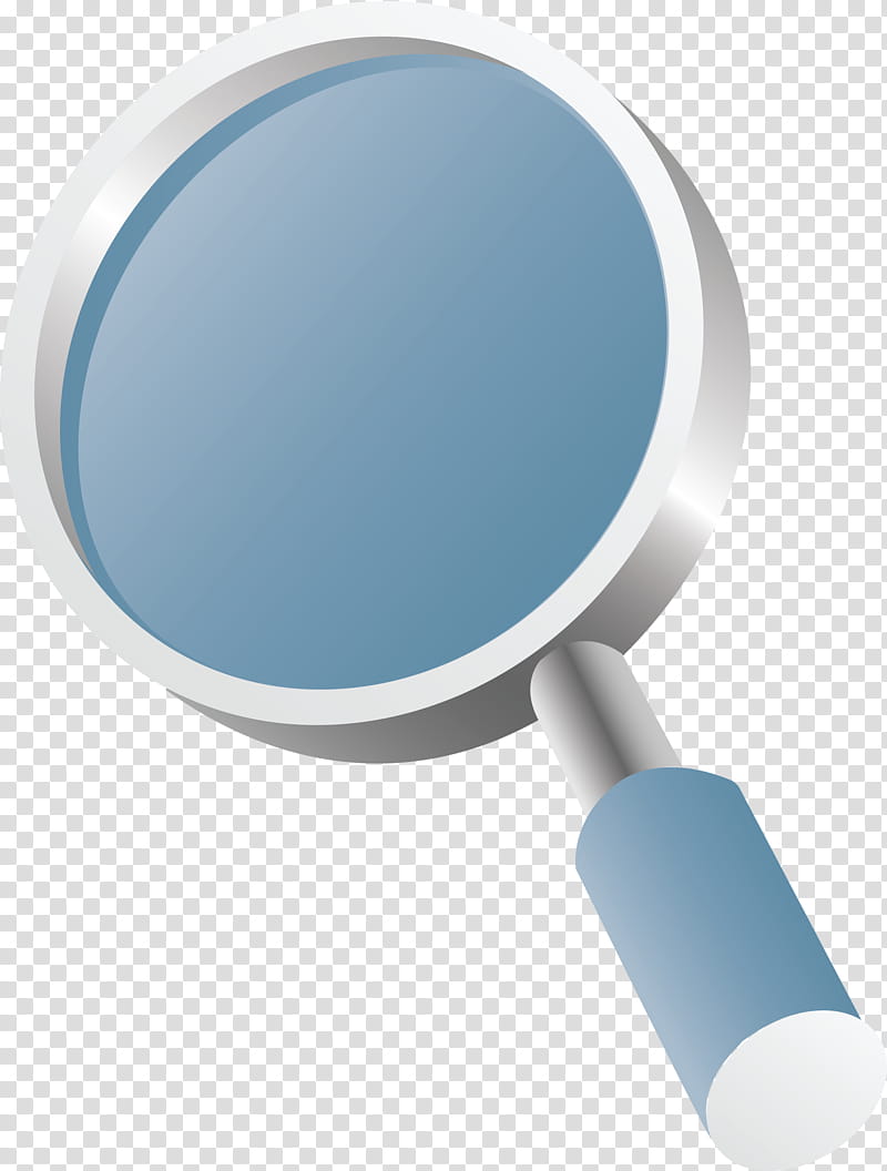 Magnifying glass magnifier, Blue, Aqua, Azure, Makeup Mirror, Circle transparent background PNG clipart