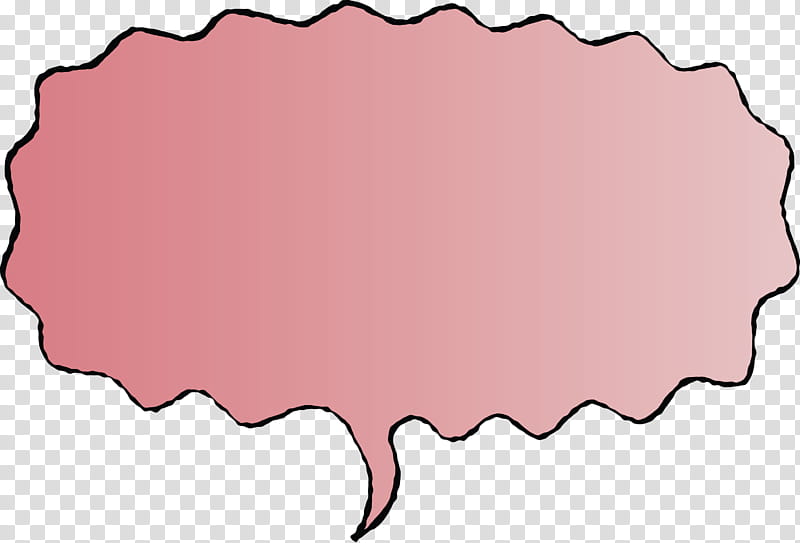 thought bubble Speech balloon, Pink transparent background PNG clipart