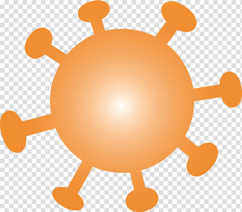virus Coronavirus Corona, Orange transparent background PNG clipart