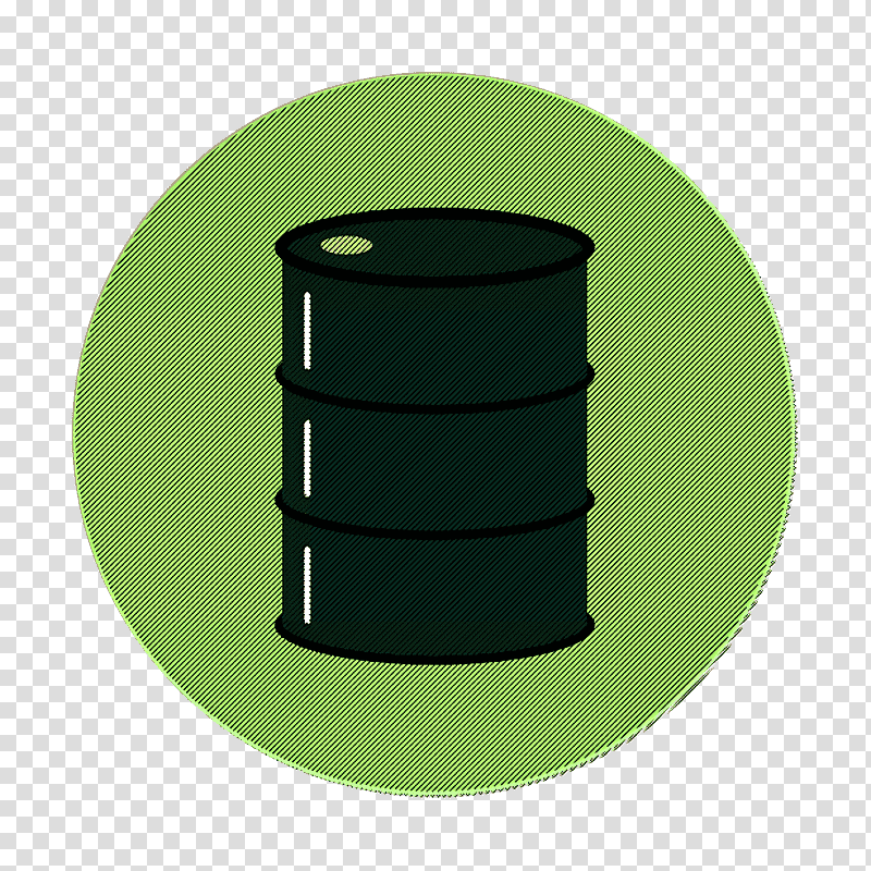 Energy and Power icon Oil icon, Green, Cylinder, Gas Cylinder transparent background PNG clipart