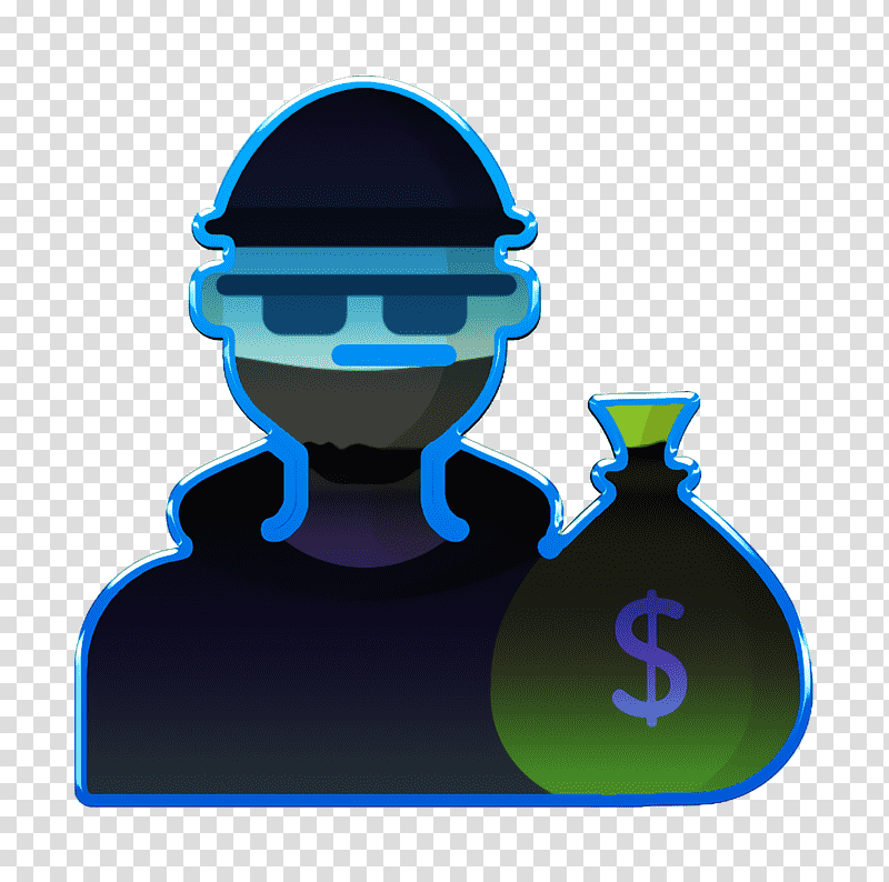 Thief icon Crime Investigation icon Robber icon, Meter, Headgear, Chemical Symbol, Behavior, Human, Chemistry transparent background PNG clipart