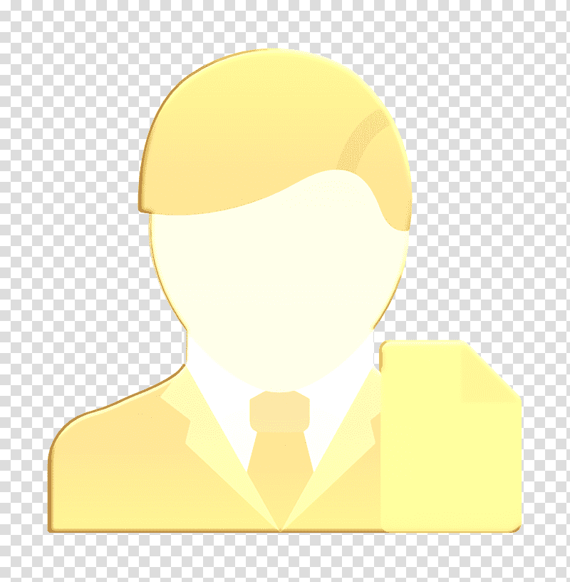 Law icon Lawyer icon, Facial Hair, Cartoon, Yellow, Meter, Human, Behavior transparent background PNG clipart