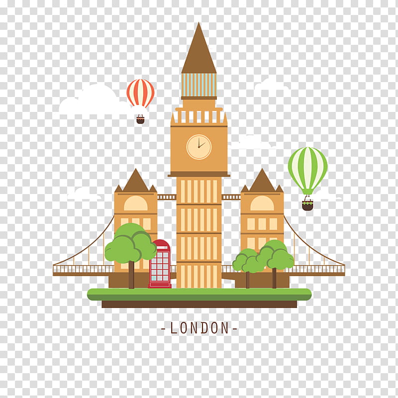 Big Ben, Clock Tower, Drawing, Cartoon, Architecture, Poster transparent background PNG clipart