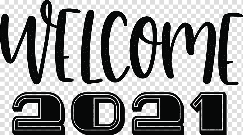 2021 Welcome Welcome 2021 New Year 2021 Happy New Year, Decal, Logo, Sticker, Vinyl Group, Wall Decal, Text transparent background PNG clipart