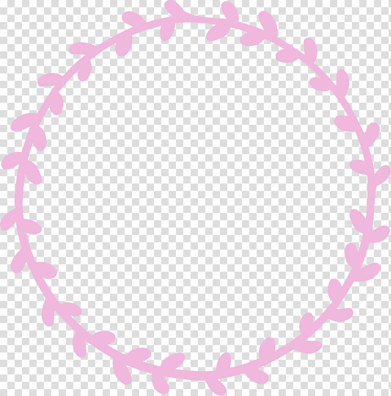 pink line heart circle magenta, Floral Frame, Flower Frame, Nature Frame, Watercolor, Paint, Wet Ink, Body Jewelry transparent background PNG clipart