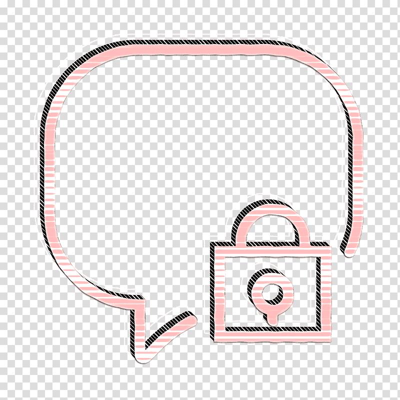 Interaction Set icon Chat icon Speech bubble icon, Padlock, Meter, Line, Mathematics, Geometry transparent background PNG clipart