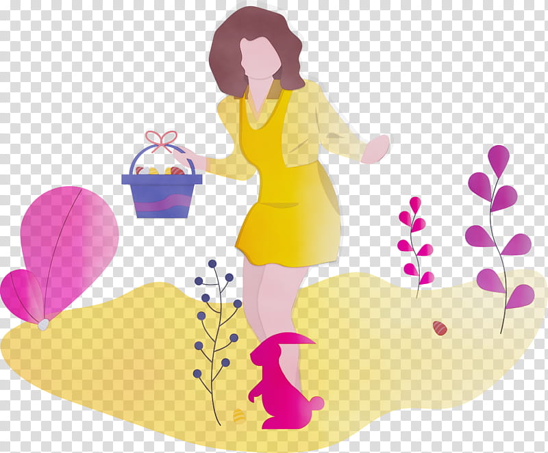 silhouette gesture love, Easter Egg Hunt, Watercolor, Paint, Wet Ink transparent background PNG clipart
