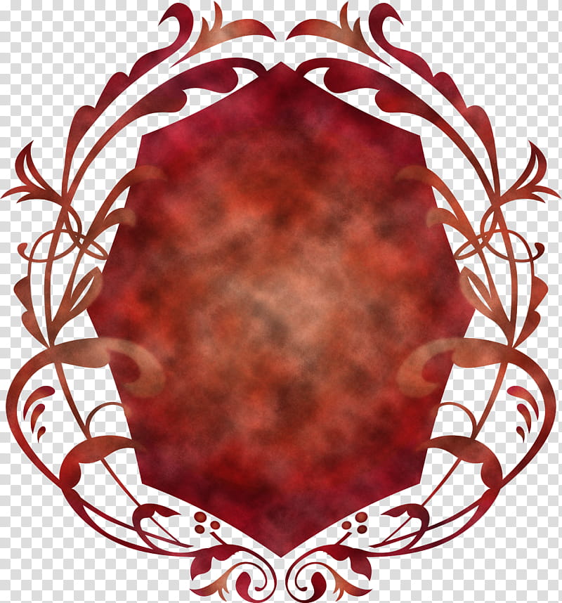 frame, Red, Maroon, Heart, Ornament transparent background PNG clipart