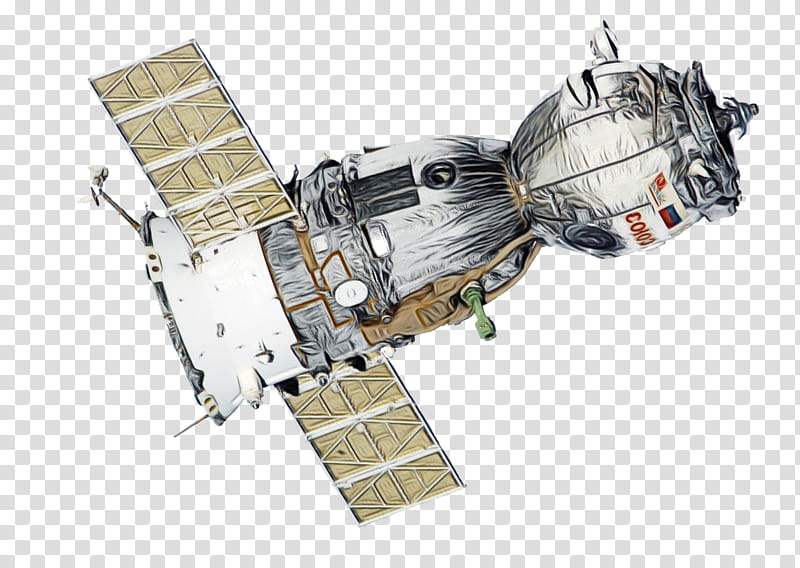 satellite spacecraft vehicle space space station, Watercolor, Paint, Wet Ink transparent background PNG clipart
