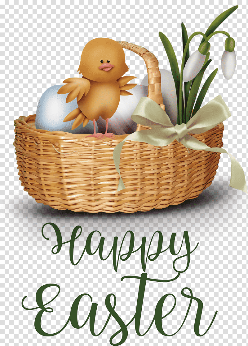 Happy Easter chicken and ducklings, Easter Bunny, Basket, Easter Egg, Drawing, Abstract Art, Gift Basket transparent background PNG clipart