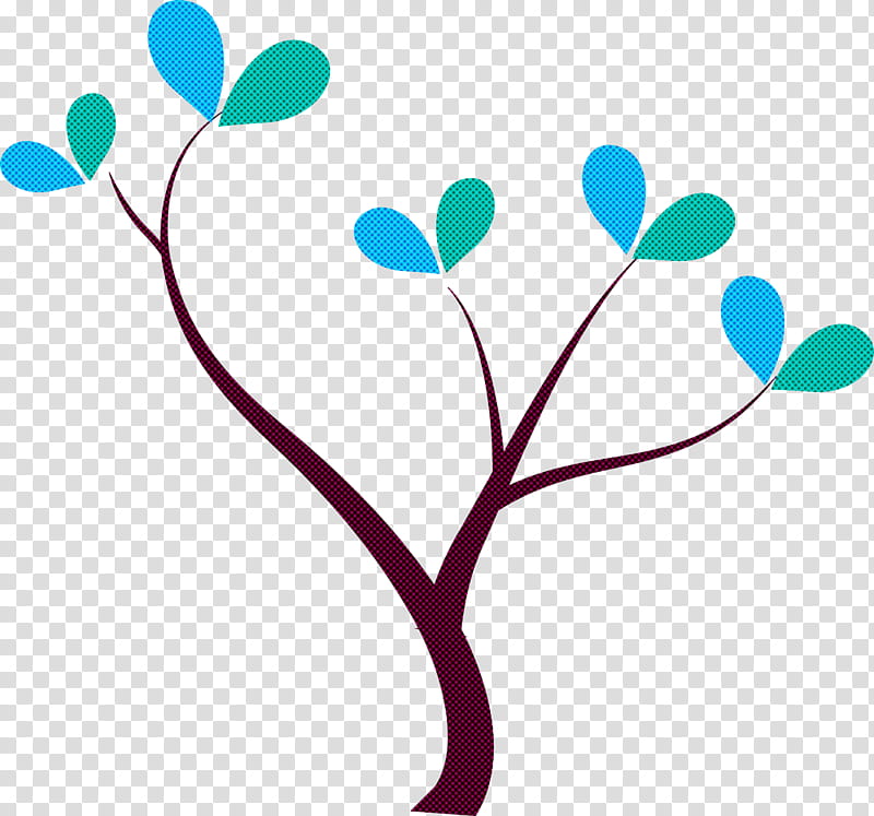leaf plant plant stem branch flower, Cartoon Tree, Abstract Tree, Tree , Heart, Pedicel transparent background PNG clipart