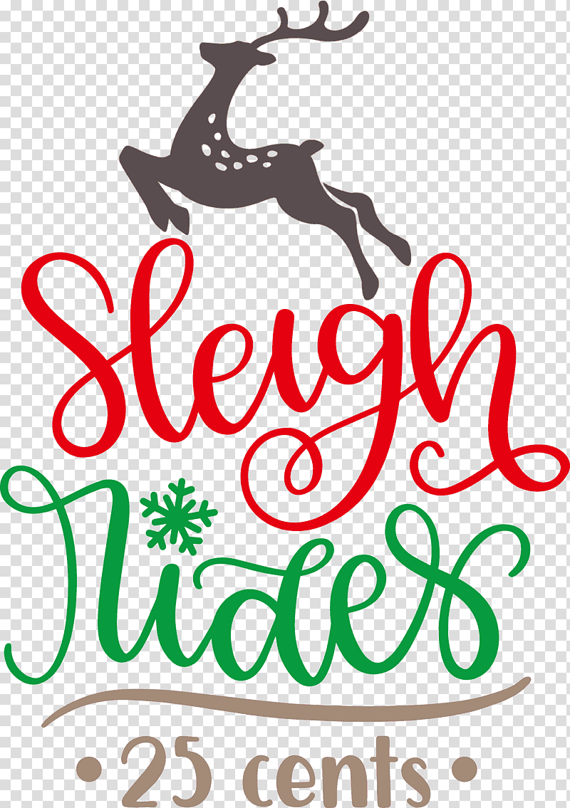 Sleigh Rides Deer reindeer, Christmas , Christmas Tree, Logo, Meter, Line, Christmas Day transparent background PNG clipart