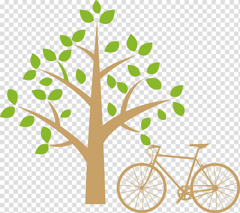 bike bicycle, Bicycle Wheel, Leaf, Plant Stem, Bicycle Frame, Flower, Meter transparent background PNG clipart