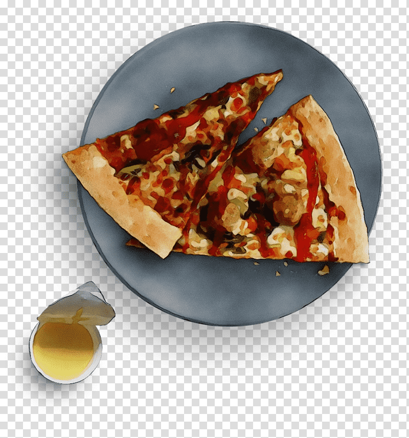 junk food flatbread pizza fast food baking stone, Watercolor, Paint, Wet Ink, Fast Food Restaurant, Dish Network transparent background PNG clipart