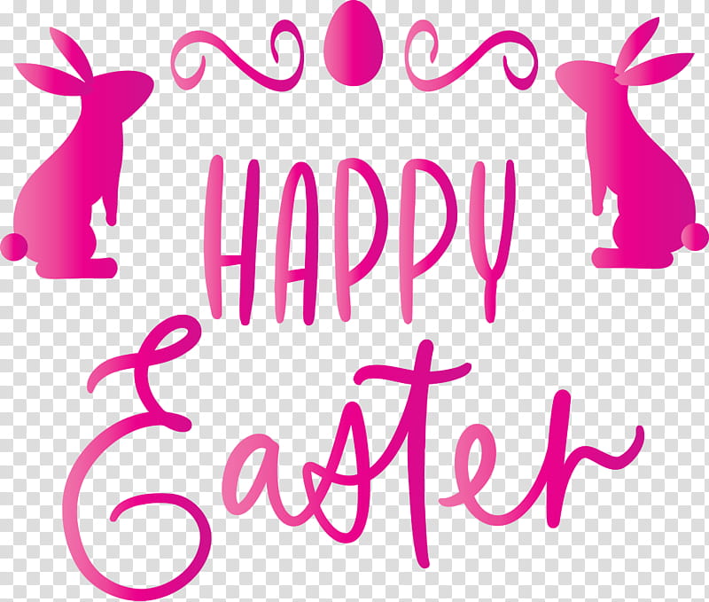 Easter Day Happy Easter Day, Text, Pink, Magenta transparent background PNG clipart