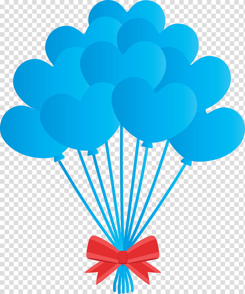 balloon, Turquoise, Aqua, Teal, Cloud, Parachute transparent background PNG clipart