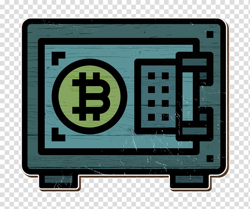 Safe box icon Bitcoin icon Vault icon, Technology, Sign, Square transparent background PNG clipart