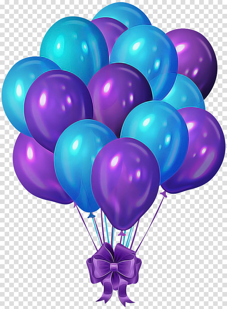 Hot air balloon, Purple, Cluster Ballooning, Turquoise, Blue, Birthday
, Toy Balloon, Color transparent background PNG clipart
