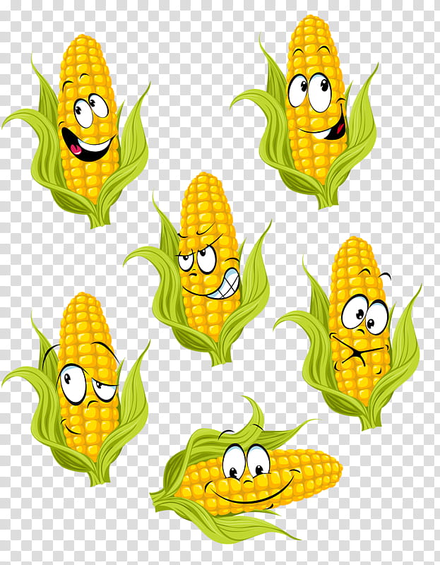 Painting, Drawing, Cartoon, Corn, Vegetable, Animation, Crop, Food transparent background PNG clipart