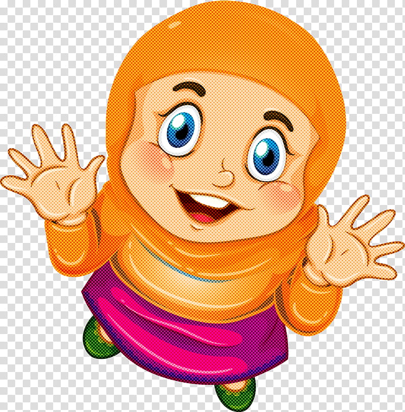 Muslim People, Cartoon, Finger, Gesture, Happy, Thumb, Animation, Child transparent background PNG clipart