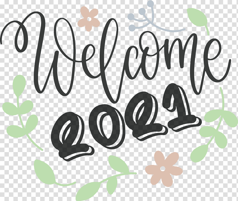 Floral design, Welcome 2021 Year, 2021 New Year, Year 2021 Is Coming, Watercolor, Paint, Wet Ink transparent background PNG clipart