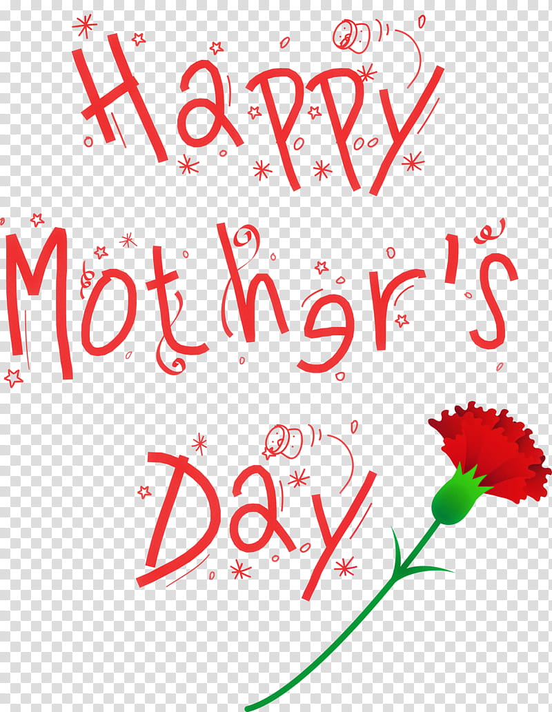 Mothers Day Calligraphy Happy Mothers Day Calligraphy, Text, Red, Plant, Flower, Greeting, Smile, Floral Design transparent background PNG clipart