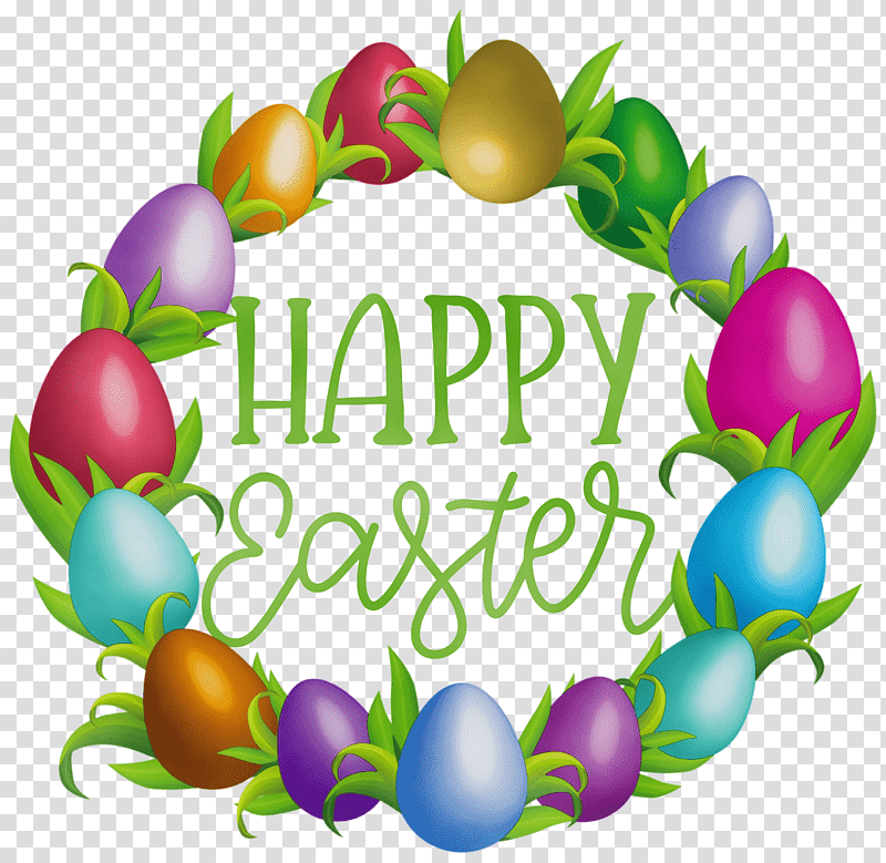 Easter Bunny, Happy Easter, Watercolor, Paint, Wet Ink, Red Easter Egg, Easter Wreath transparent background PNG clipart