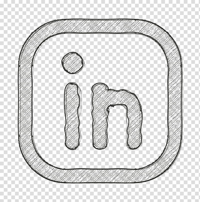 Linkedin icon Social Media Outline icon, Drawing, M02csf, Angle, Number, Text, Area transparent background PNG clipart
