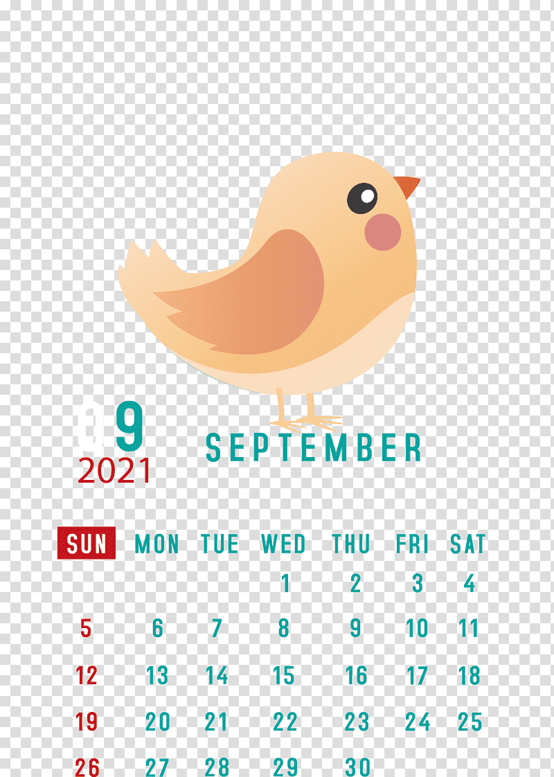 September 2021 Printable Calendar September 2021 Calendar, Logo, Birds, Meter, Beak, Line transparent background PNG clipart