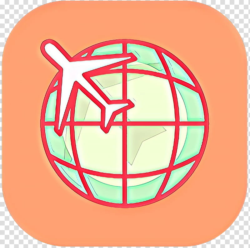 Soccer Ball, Globe, Flat Design, Orange transparent background PNG clipart