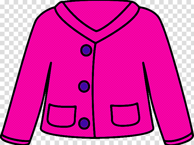 line art jacket winter clothing cardigan, Jumper, Cartoon transparent background PNG clipart